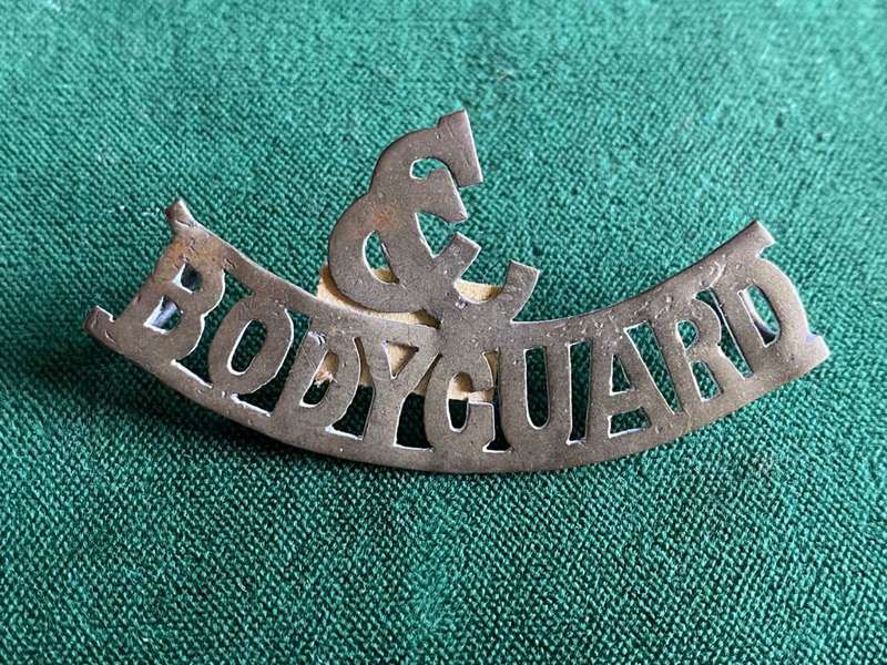 BOER WAR COMMANDER IN CHIEF BODY GUARD TITLE-BRASS SHEET METAL