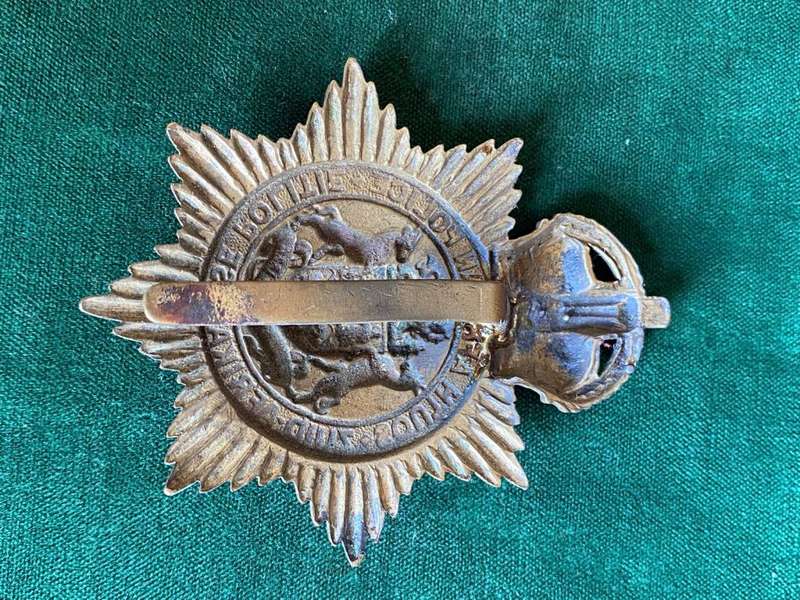 VINTAGE SA POLICE BRASS HELMET PLATE-Z TYPE-WORN 1913-1926
