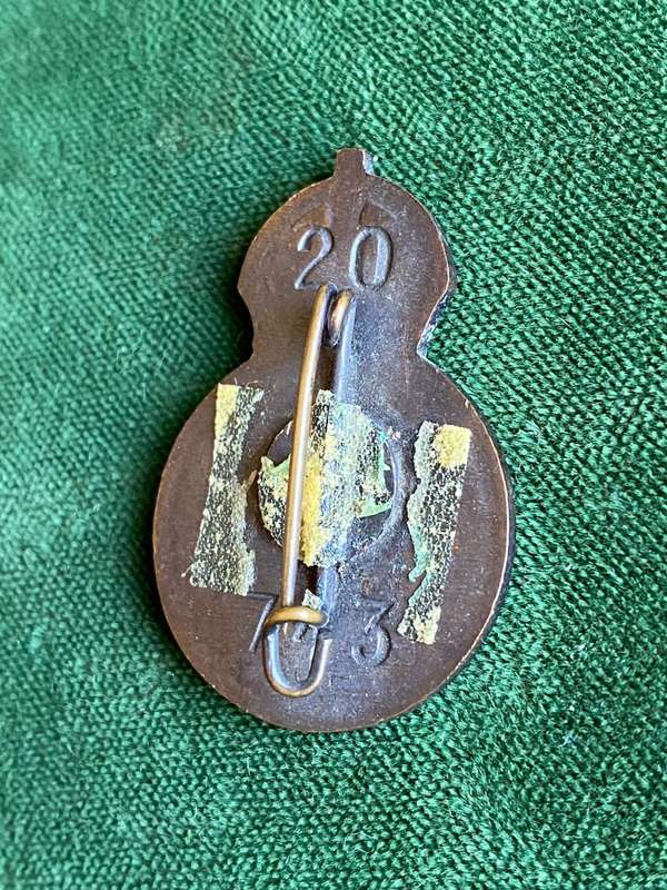 CIVILIAN PROTECTION SERVICE BUTTONHOLE BADGE-WW2