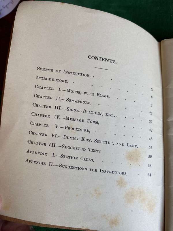 THE BOYS BRIGADE SIGNALLING MANUAL-DATED 1932- 67 PAGES