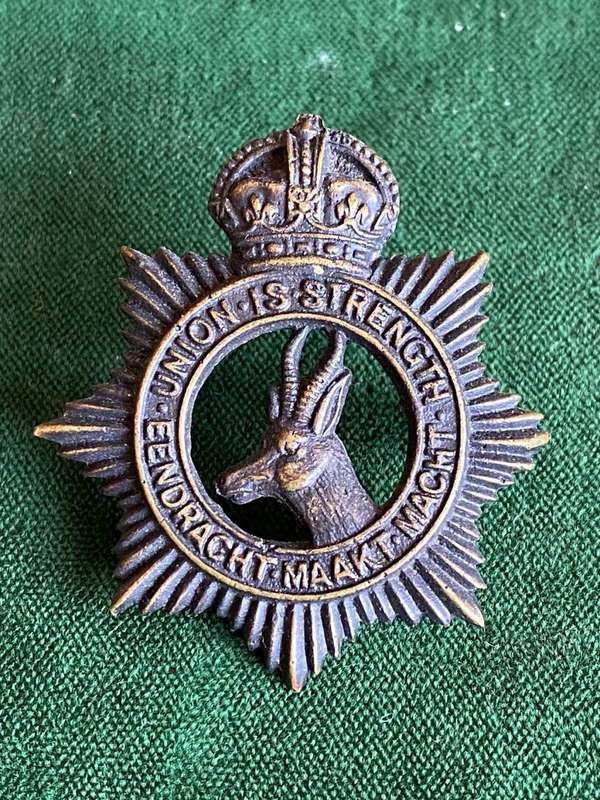 SA SERVICE CORPS CAP BADGE-USED BY DIVERS DURING WW1- 2 LUGS
