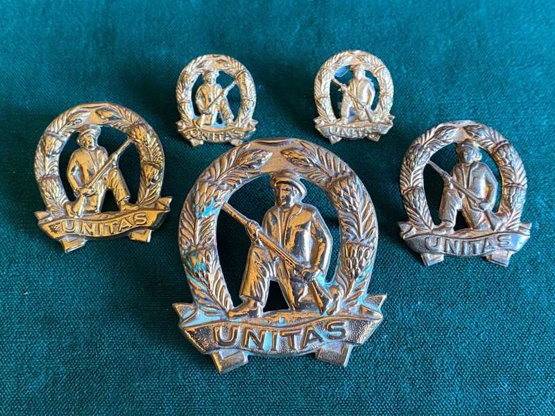 CITIZEN FORCE INFANTRY(SKIET COMMANDO)GILDING METAL BERET,COLLARS AND MESS DRESS COLLARS-WORN POST 1