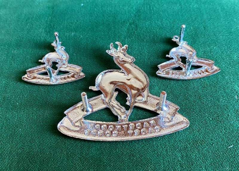 SA SCHOOL CADETS KADETKORPS,CHROME CAP AND COLLARS-WORN FROM 1976-LUGS INTACT