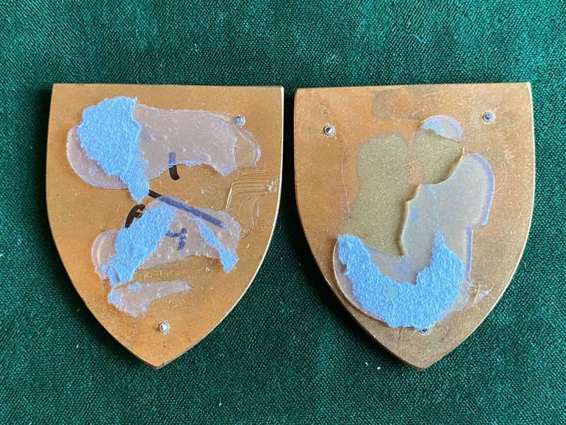 BABERTON COMMANDO 2ND ISSUE FLASH PAIR-ORIGINAL- NO PINS- SILICONE CAN BE CLEANED