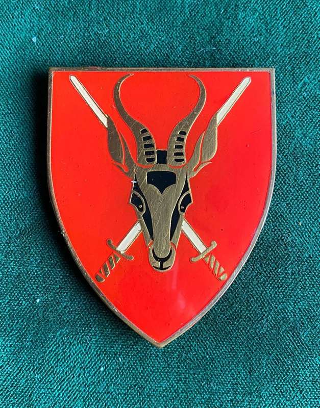 SA ARMY HQ 2ND ISSUE FLASH-NO PINS-SILICONE CAN BE REMOVED