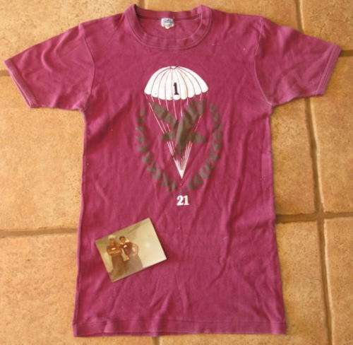 PARA - 1 PARA BATTALION T-SHIRT - SIZE MEDUIM.  ORIGINAL USED ITEM STILL IN GOOD CONDITION.