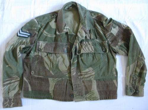 RHODESIAN CAMO JACKET.  SHORTENED INTO A BOBBY JACKET.
