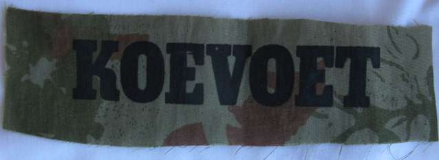 KOEVOET - ORIGINAL CHEST PATCH.
