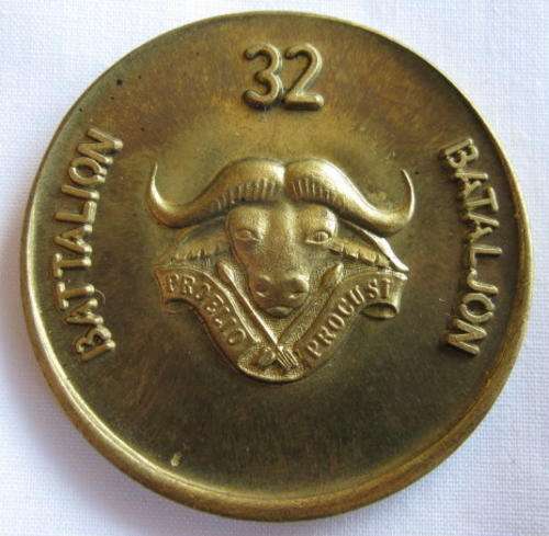 32 BATTALION - BUFFALO 1976-1989 - ANGOLA MEDALLION.