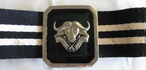32 BATTALION - ORIGINAL USED STABLE BELT.  EXTENDED LENGTH 86CM.