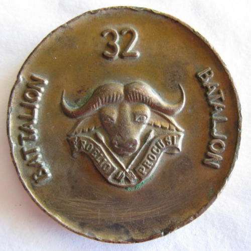 32 BATTALION ORIGINAL NUMBERED MEDALLION.  NO: 1347