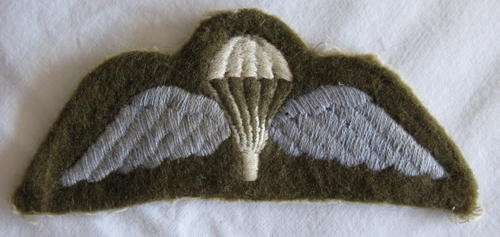 RHODESIAN PARA WING - BRITISH MADE - WORN WW2 - ORIGINAL.