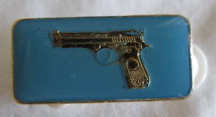 SAAF PISTOL MARKSMAN QUALIFICATION BADGE - 2 PINS.