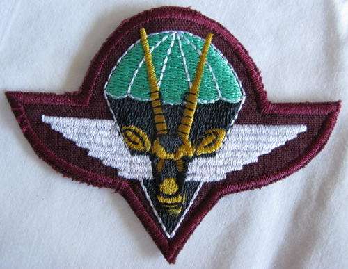 SWA PARATROOP EMBOIDERED BERET BADGE LAST ISSUE - ORIGINAL.