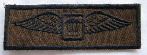 PARA INSTRUCTOR WING - FIELD DRESS BLACK EMBROIDERED ON NUTRIA