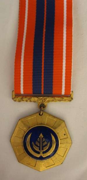 PRO PATRIA FULL SIZE RARE 1ST TYPE WITH SWIVEL SUSPENDER ENAMEL ROUNDEL & SMALL SERIAL NUMBER