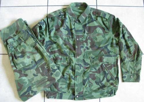 MK (UMKHONTO WE SIZWE) CAMO UNIFORM JACKET & TROUSERS.