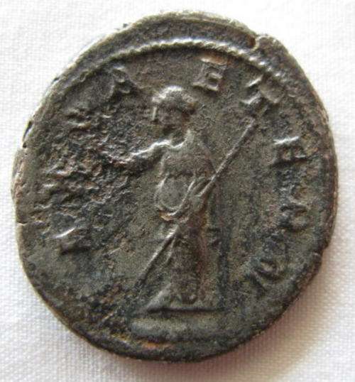 ROMAN  COIN - GORDIAN III.  238-244 AD.  DIAMETER 23MM.  BRONZE.