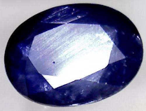 BEAUTIFUL DARK BLUE NATURAL SAPPHIRE - FACETED OVAL CUT - 0.95 CT