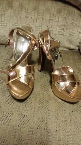 Brand new Copper coloured heels Size 6