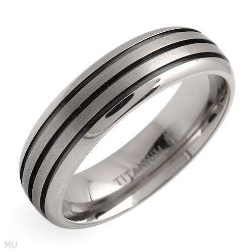 Wonderful Brand New Gentlemens Band Ring Beautifully Designed in Titanium