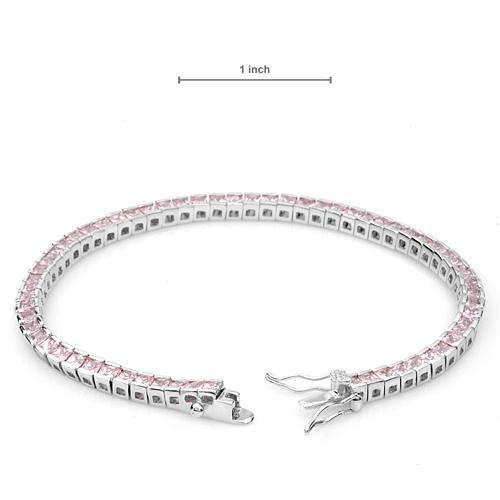Dazzling Brand New Bracelet With 6.30ctw Cubic zirconia in sterling silver - EXQUISITE!