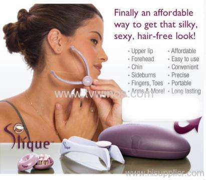 SLIQUE   :Spa quality face and body hair threading system