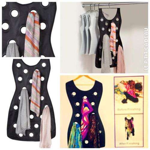 Little Black Dress Scarf Organizer