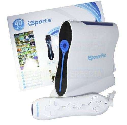 iSport Full Set & 40 FREE GAMES, Console, 2 x Wireless Remote Controls, 220V AC Adaptor & AV Cable