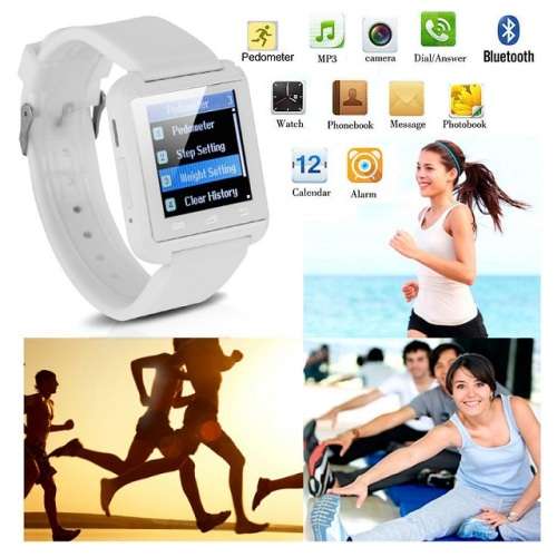 U80 Bluetooth Smartwatch for Android - Pedometer, Sleep Monitor, Drink Reminder, Remote Camera, etc
