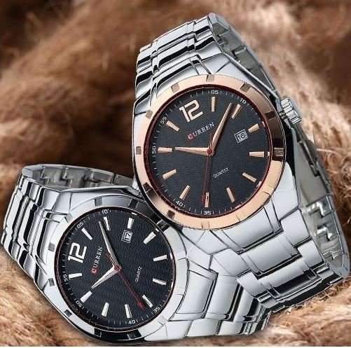 Elegant CURREN AUTO DATE Mens Quartz Wrist Watch With Stainless Steel Strap