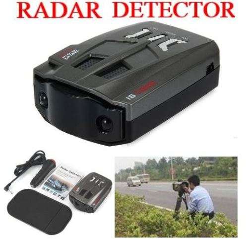 V9 Laser Speed Control Radar Detector - LED Display, USB 2.0, Anti-Slip Mat & Car Charger