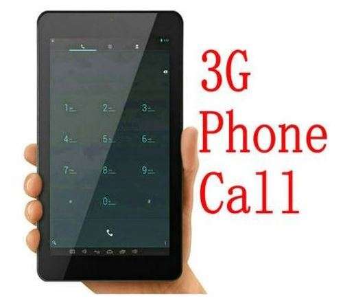 7" Android Smartphone Tablet, 4GB, Wi-Fi, 3G, Dual Sim Cards, Dual Cameras, Touch Screen, GPS- Black
