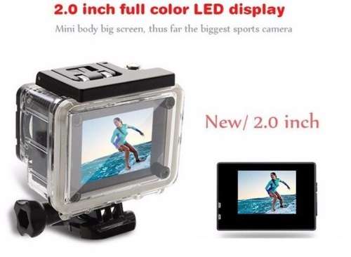 2" HDMI HDR 1080P Action Sport Cam - WI-FI, Waterproof, LCD Screen, Remote Control FULL SET