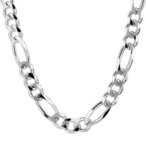 Elegant 316L Stainless Steel Link Chain With Solid Crystal Bullet Pendant in Complimentary Gift Box