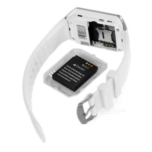 Smart Watch Phone -  SIM CARD, Bluetooth, Camera, Sleep Monitor, SD Card, MP3 etc. - White