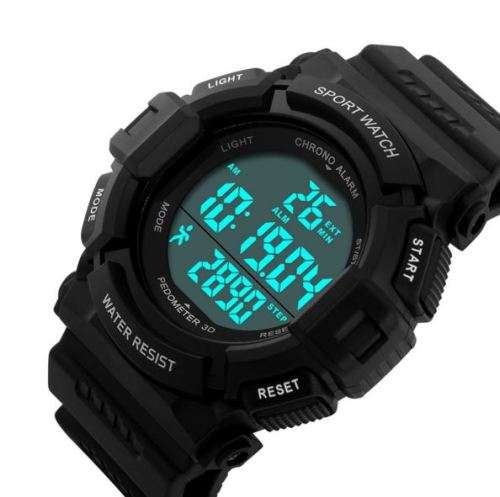 SKMEI 3D Waterproof PEDOMETER, Fitness & Sport Watch - Alarm, Auto Date, Chronograph etc
