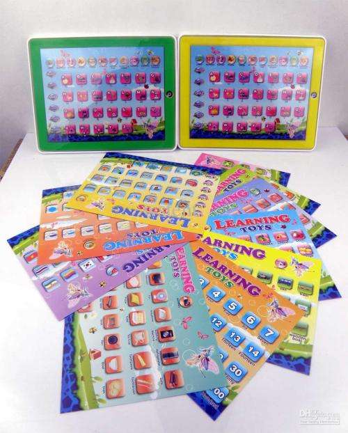 10.5" Intelligent Educational Tablet With Lights in Different Colours, Words, Numbers, Quiz, Songs..