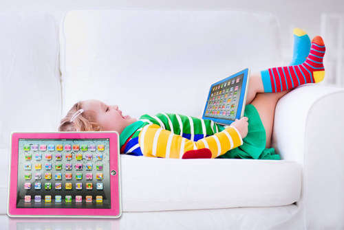 10.5" Intelligent Educational Tablet With Lights in Different Colours, Words, Numbers, Quiz, Songs..