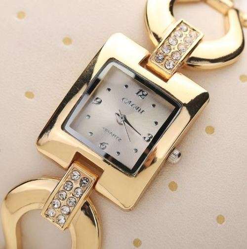 Elegant & Attractive Rose Gold With Austrian Crystal Ladies Bracelet Wrist Watch