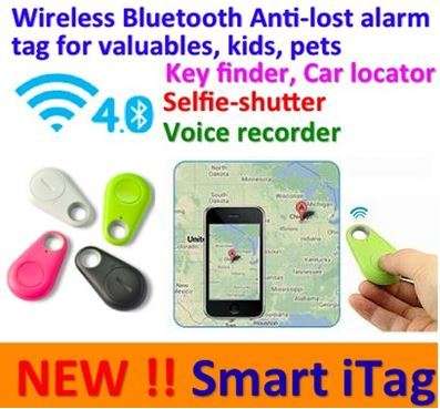 Wireless Bluetooth 4.0 Smart Tracker & GPS Locator With Itag Sensor & Anti-lost Alarm