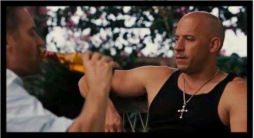 Fast & Furious Men's Stainless Steel Chain With Crystal Cross Pendant in Complimentary Gift Box
