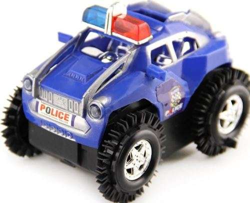 Battery Operated Flip Over Police 4 x 4 Toy Truck - Excellent Toy for Child with Hours of Fun