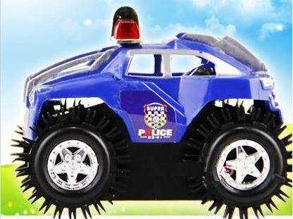 Battery Operated Flip Over Police 4 x 4 Toy Truck - Excellent Toy for Child with Hours of Fun