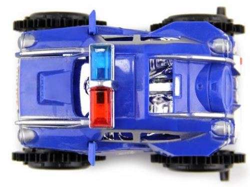 Battery Operated Flip Over Police 4 x 4 Toy Truck - Excellent Toy for Child with Hours of Fun