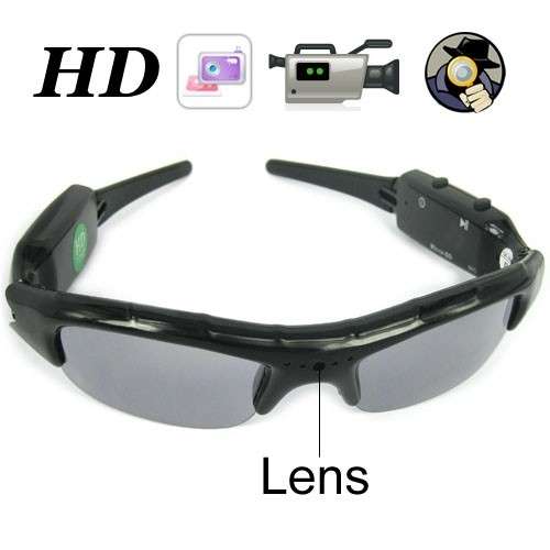 DVR Camera & Cam Recorder Sunglasses with Micro SD Slot, Carry Case, USB Data & Charging Cable Ect.