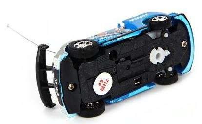 1:63 Remote Control Racing Car in a Can - Lights, Super Light & High Speed