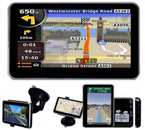 4.3" TFT Colour Touch Screen Vehicle GPS Navigation System With FM Transmitter IGO Maps