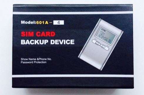 Sim Card Back-up & Restore Device - 2 Different Sim Cards, 1000 Contacts, Compact & Light Weight