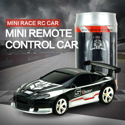1:63 Remote Control Racing Car in a Can - Lights, Super Light & High Speed